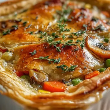 Vegetable pot pie casserole