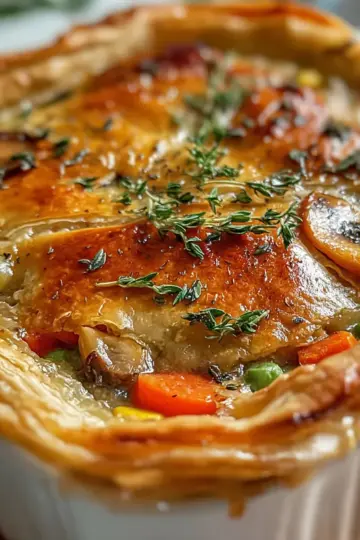 Vegetable pot pie casserole