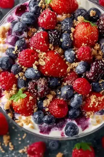 Lazy Berry Cheesecake Salad for Effortless Sweet Cravings