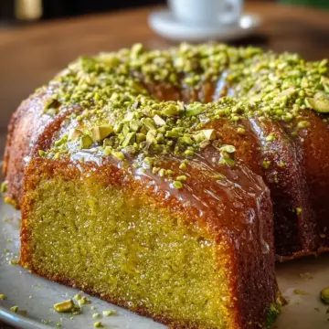 Easy Pistachio Lemon Olive Oil Cake