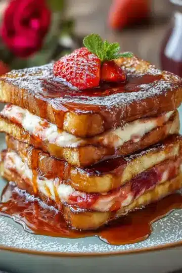 Guava and Cheese Stuffed French Toast