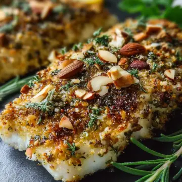 Almond Crusted Fish with Herbs