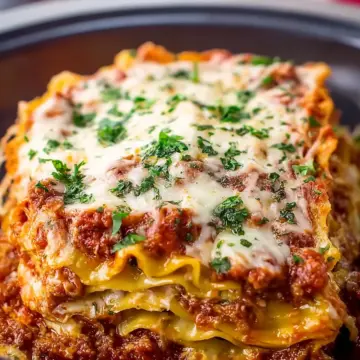 Easy Crockpot Lasagna