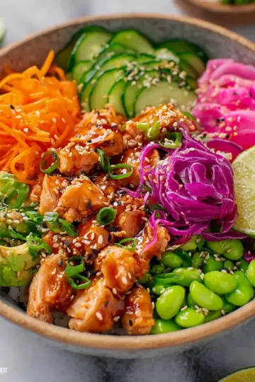 30-Minute Chicken Poke Bowls