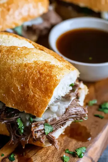 Slow Cooker French Dip Sandwiches