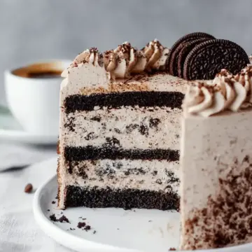 Oreo Cake with Coffee Oreo Buttercream