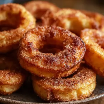 Air Fryer Cinnamon Apple Rings