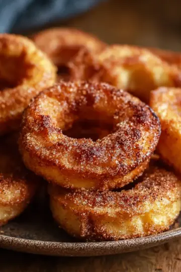Air Fryer Cinnamon Apple Rings