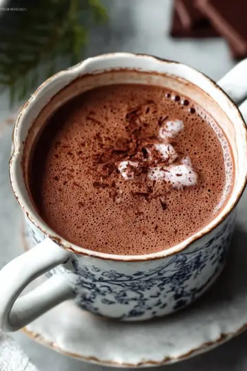My Absolute Favorite Healthier Hot Chocolate