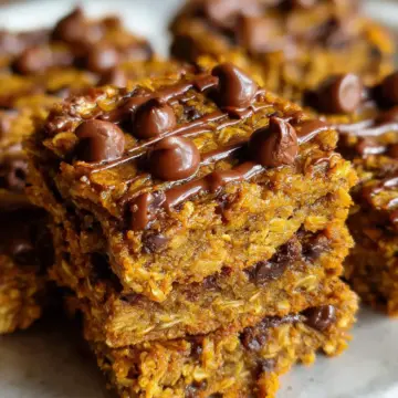 Healthy Pumpkin Oatmeal Bars