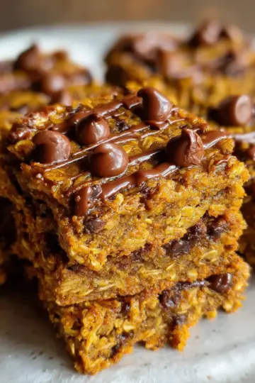 Healthy Pumpkin Oatmeal Bars